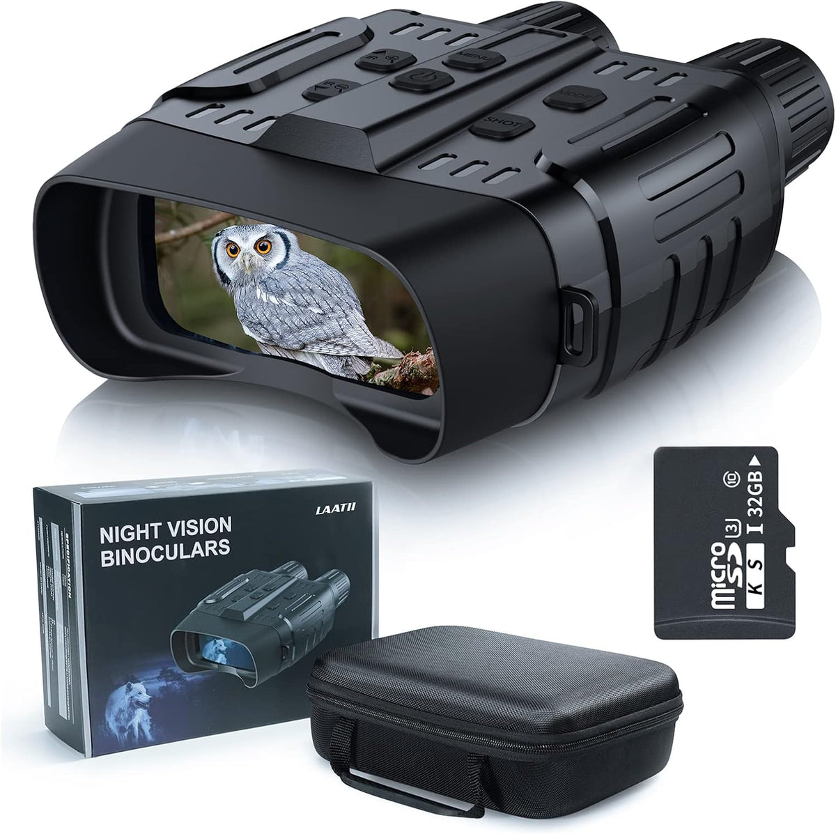 1080P Full HD 984ft Range 850NM 7 Gear Infrared Night Vision Binoculars R5065