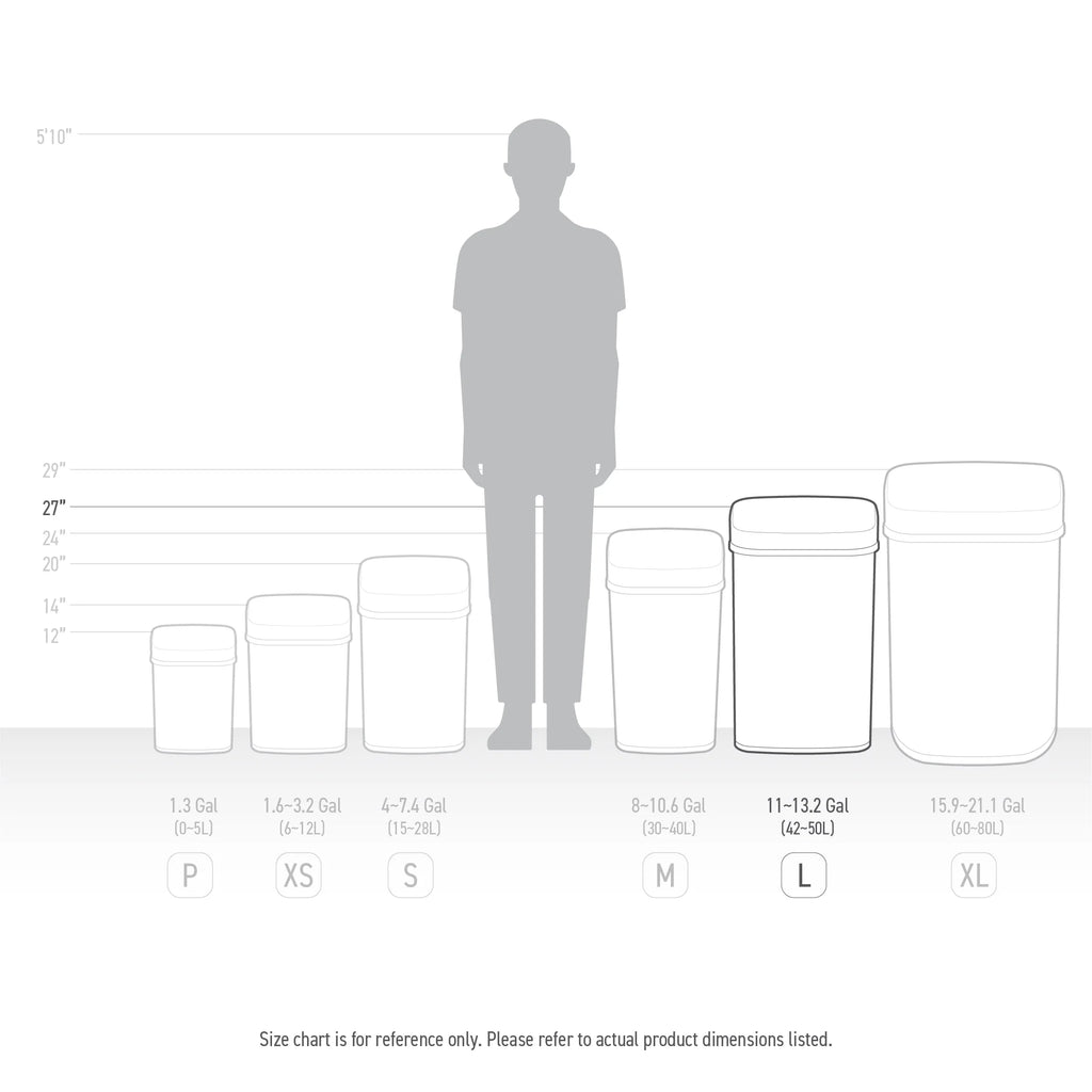 13.2 Gallon Stainless Steel Motion Sensor Trash Can M451