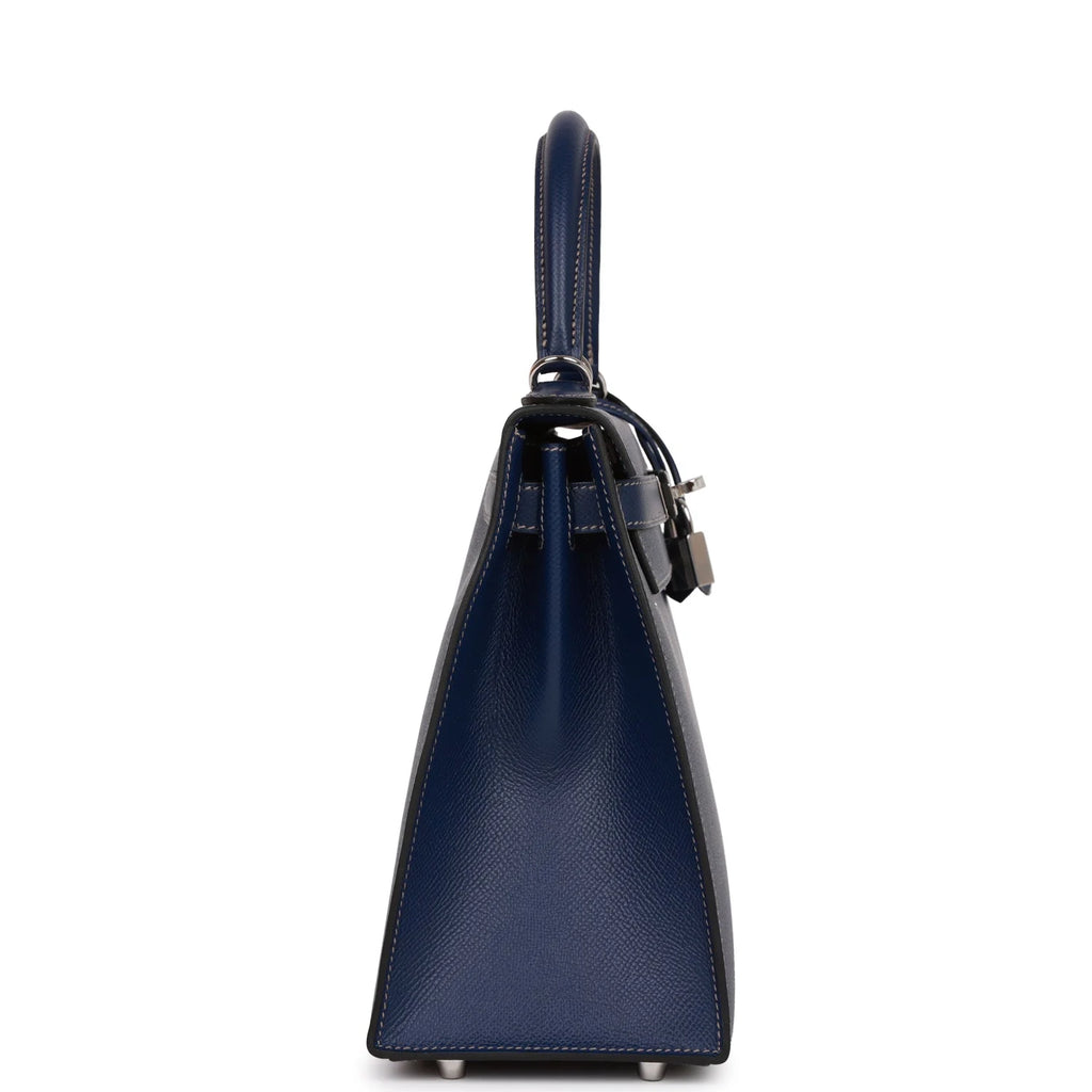 Bleu Indigo Epsom 28 Kelly Sellier F67182