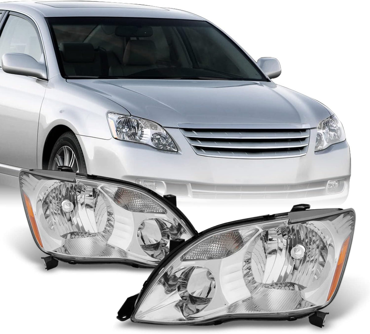 Halogen Headlights Pair Sets for 2005 2006 2007 Toyota Avalon R884824