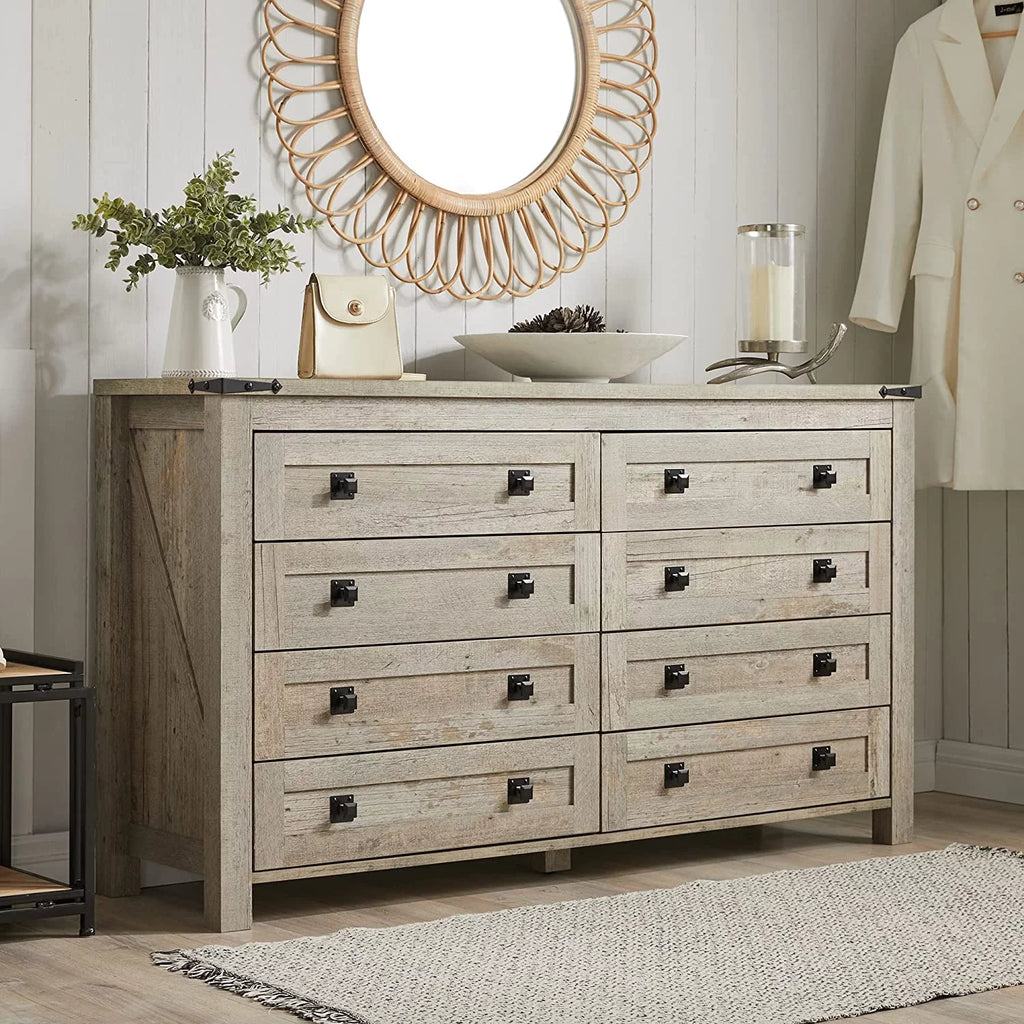 8 Drawer Wood Rustic Dresser H939025