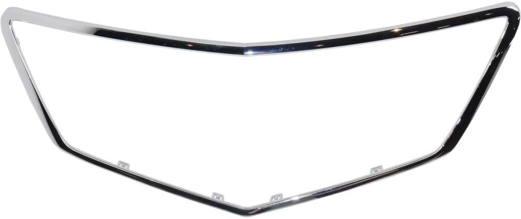 Chrome Plastic Grille Assembly with Clips W16419