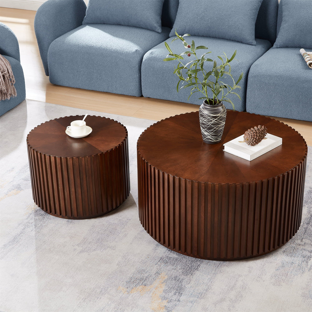 Round Solid Wood Coffee Table S91414