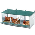 3-Tier Large Wooden Chicken Coop with Run and Nesting Boxes U6911