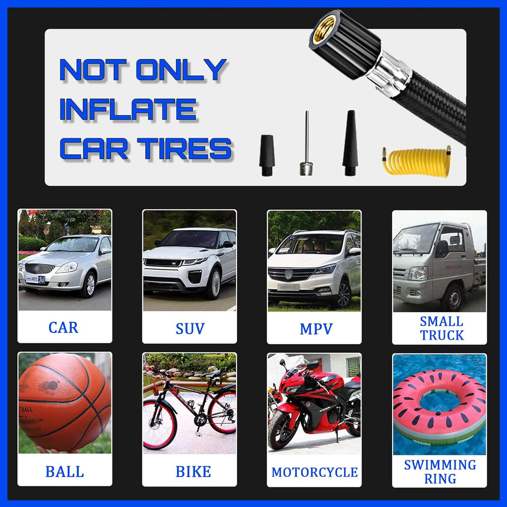 Portable Air Compressor 150PSI Digital Tire Pressure Gauge T61623