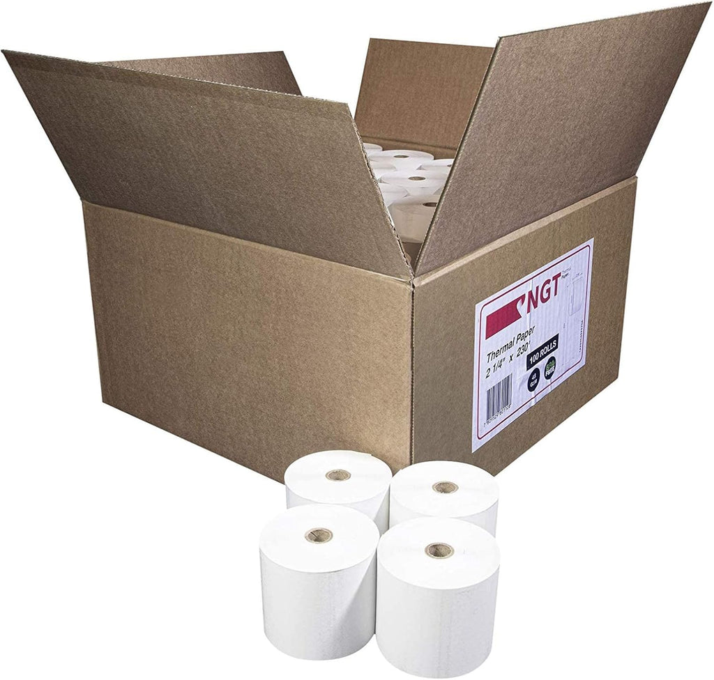 50 pcs 2 ¼-inch x 230’ Thermal Paper Rolls for POS O926739