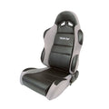 Gray Vinyl Velour Racing Seat M753