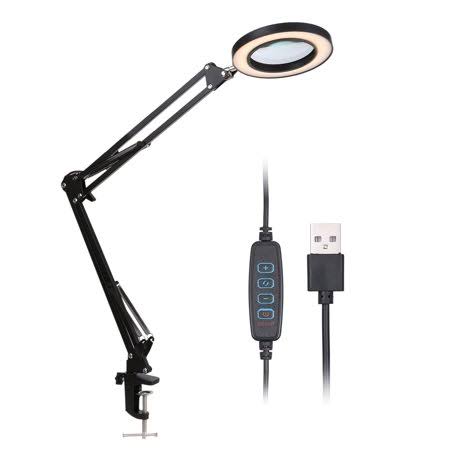 Magnifying Glass with LEDs 8x Magnification Adjustable Brightness T5677