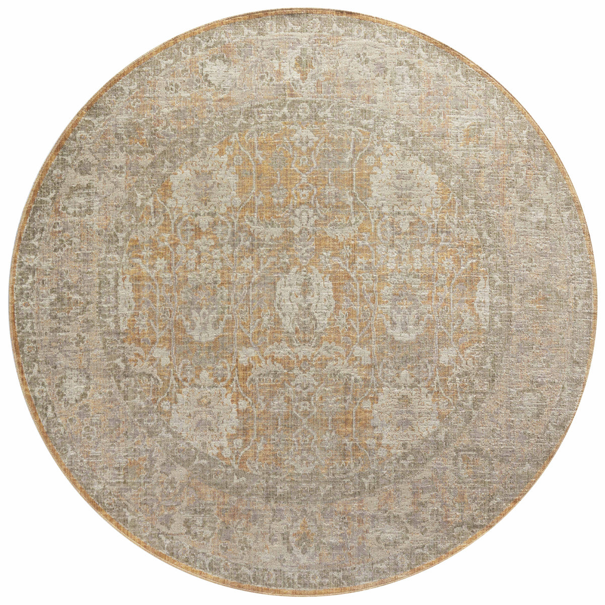 Gold Sand Round Rug Q99951