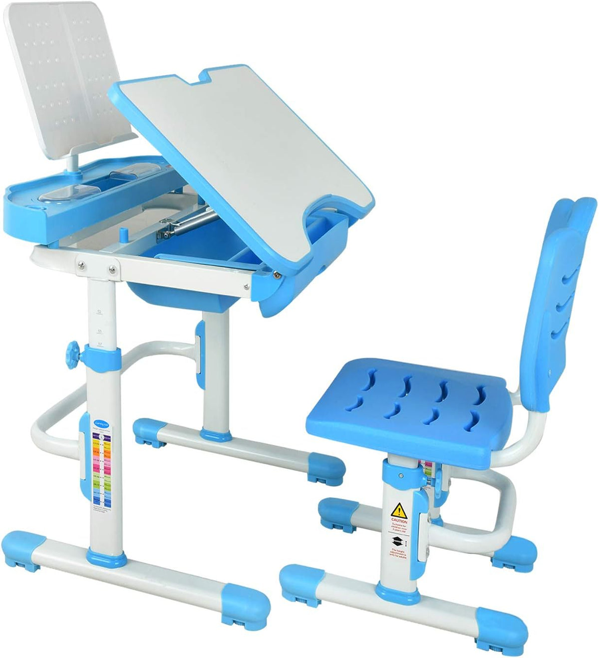 Height Adjustable Kids Desk and Chair Set R150