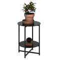Round Tempered Glass End Table J69228
