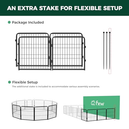 Portable 40 inch 16 Panels Dog Playpen M431558