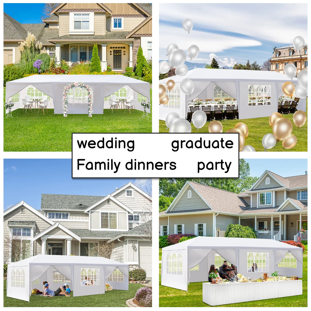 10' X 30' Canopy Tent with 8 Side Walls Z1705