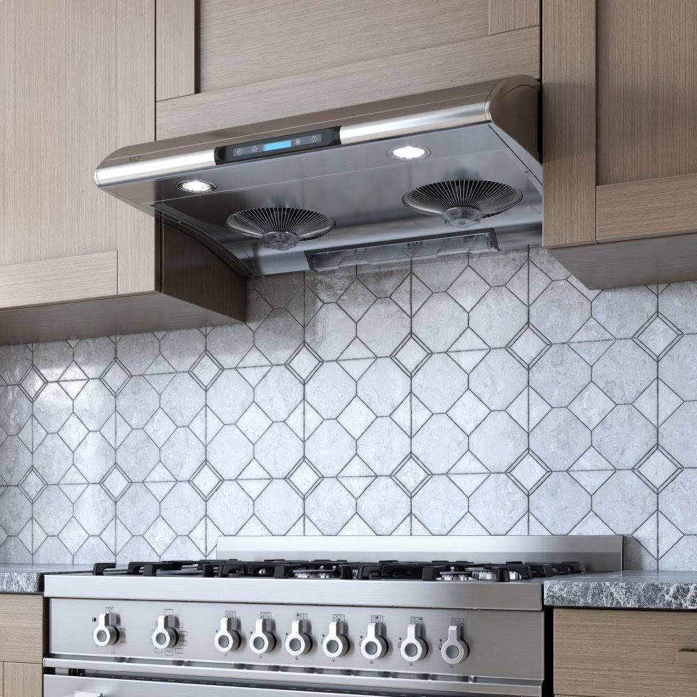 White 30x22 Under Cabinet Range Hood N382324