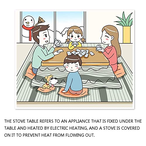 Grey 105 * 75 * 38cm Kotatsu Heater Table Set B297160