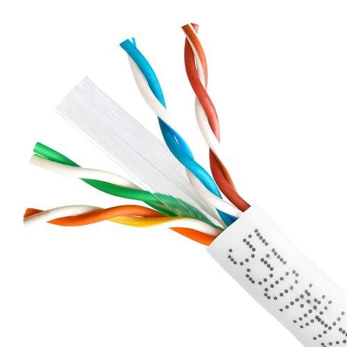 Cat6 23AWG Ethernet Network Cable 1000 ft White X7444