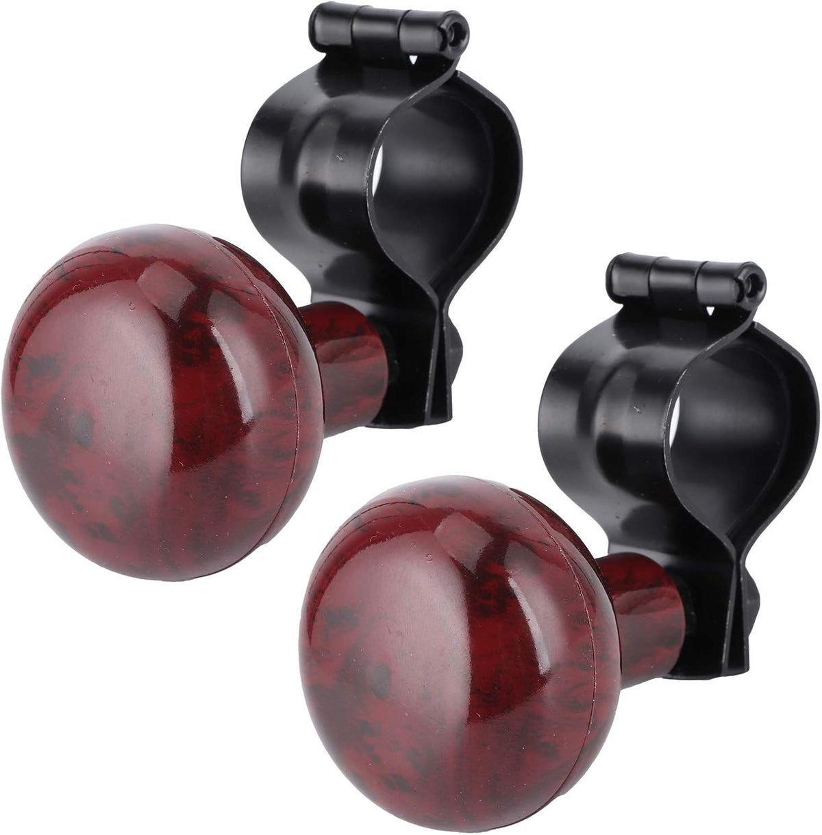 Mahogany Woodgrain Steering Wheel Spinner Knob F663