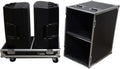 Rolling Road Case for 2 15 PA Speakers N439