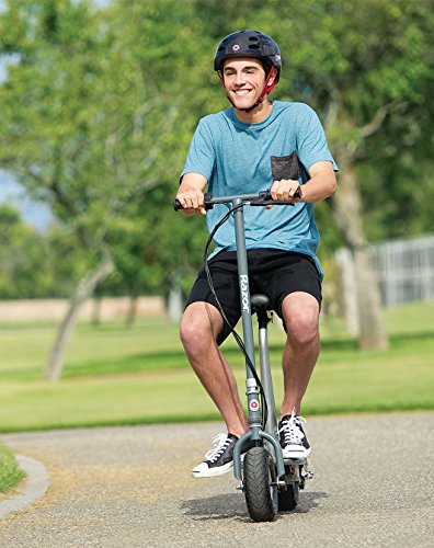 Seated Electric Scooter with 9" Pneumatic Tires, Removable Seat D24095