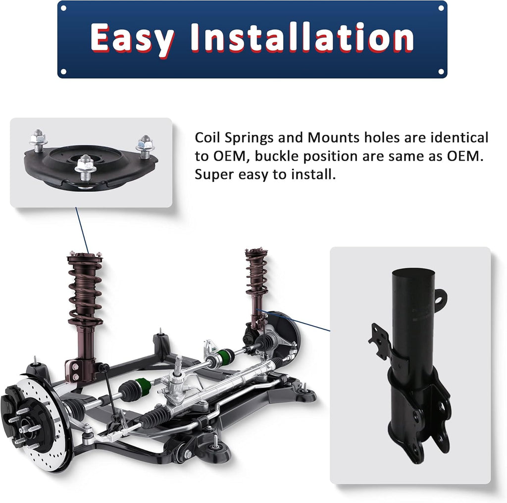 Complete Front and Rear Shock Absorbers for BMW E46 D2479