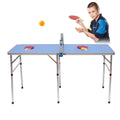 Foldable Ping Pong Table with 2 Paddles and 3 Balls K460033