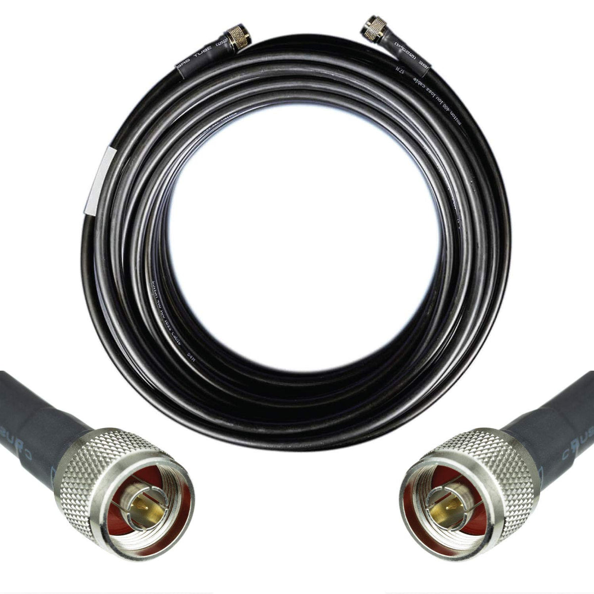 75ft N Male to N Male Ultra Low Loss Coaxial Cable 50ohm R51010