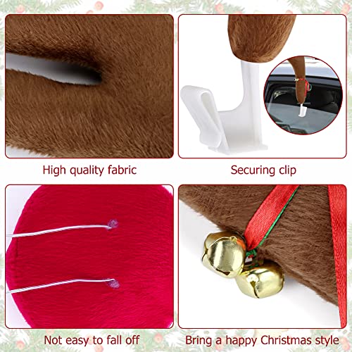 Car Reindeer Antlers & Nose Decorations Set N180