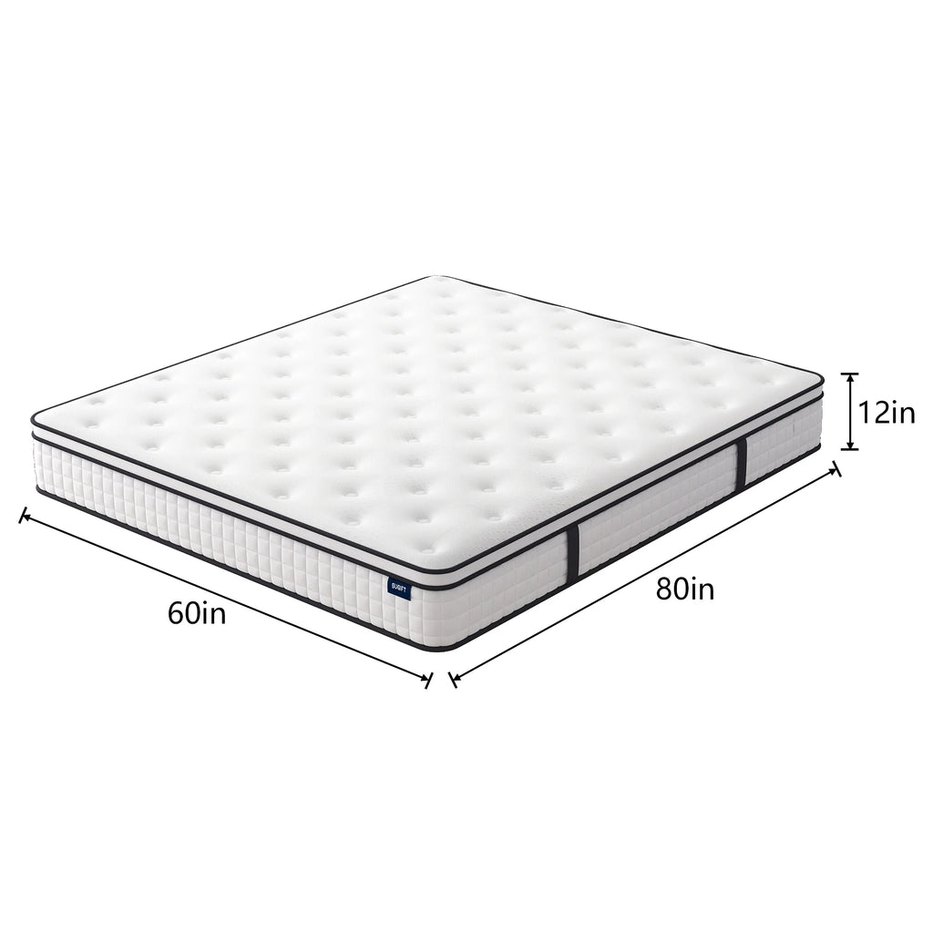 Queen Plush Gel Memory Foam Spring Mattress C593