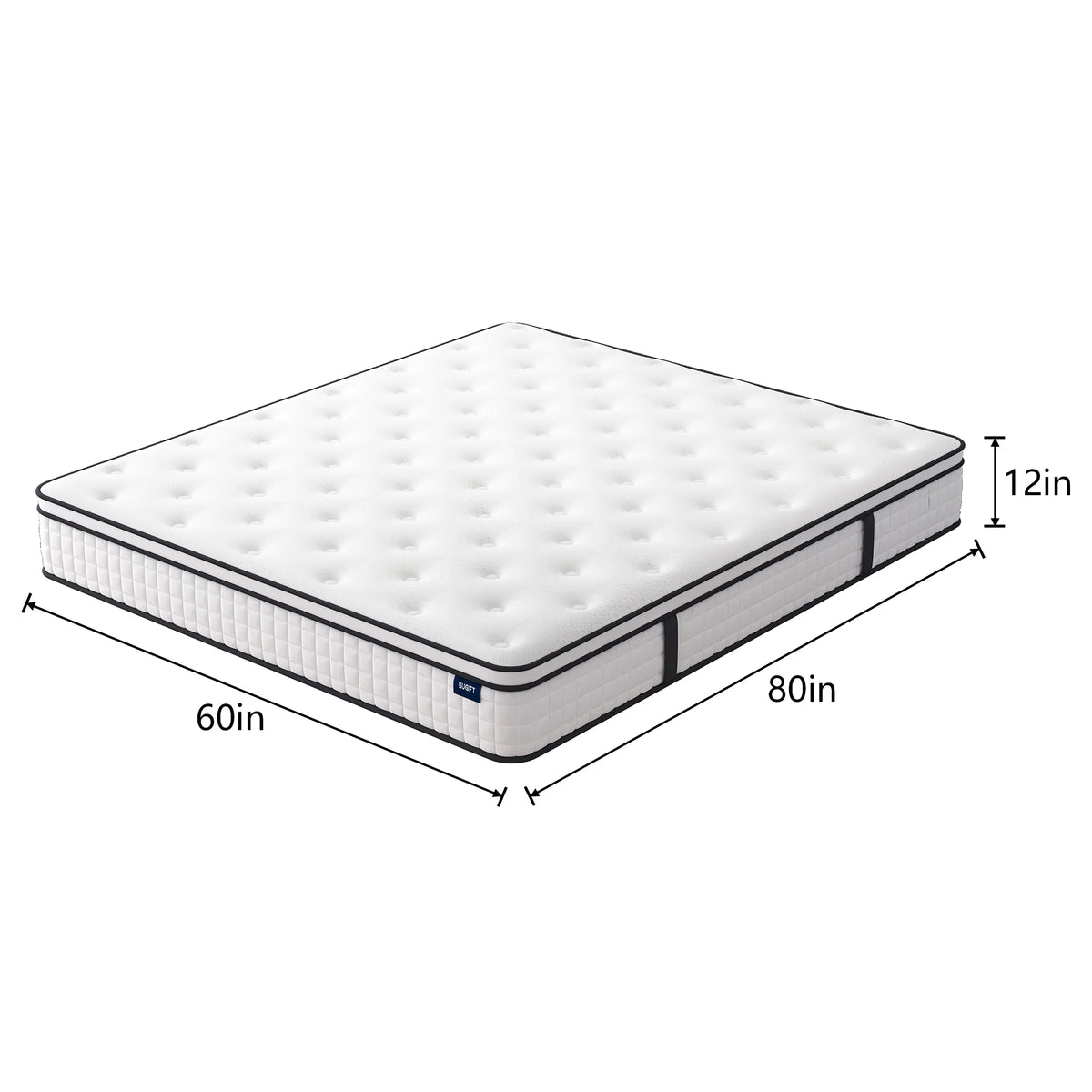 Queen Plush Gel Memory Foam Spring Mattress C593
