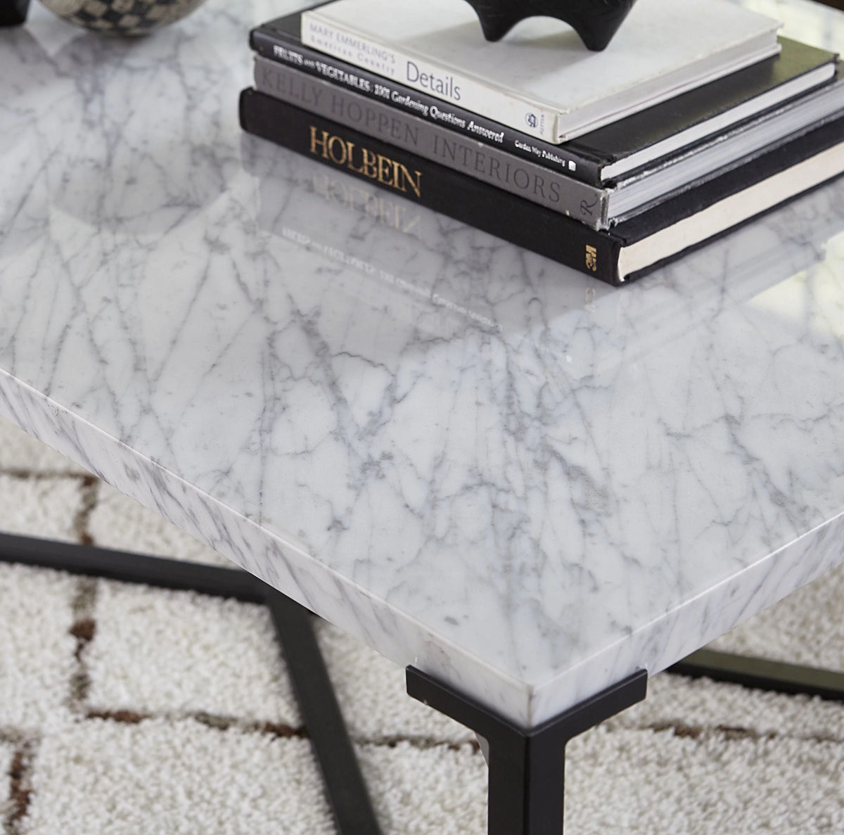Matte Black Coffee Table D343441
