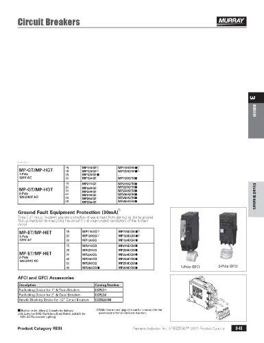 20 Amp Single Pole Ground Fault Equipment Protection Circuit Breaker H4673