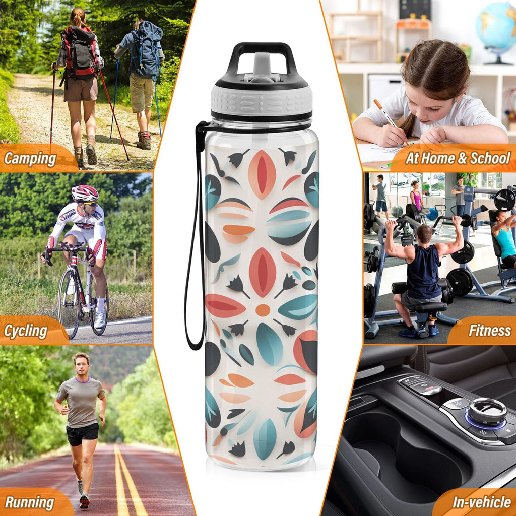 32oz Tritan Leakproof Clear Water Bottle Q1079