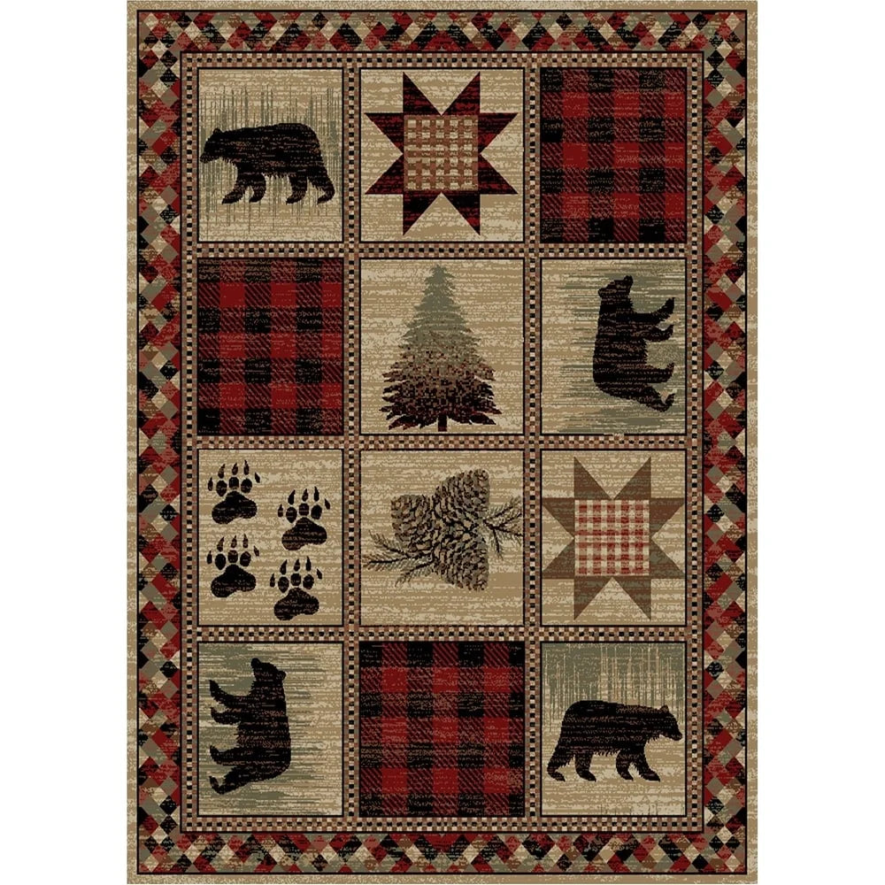 Brown Area Rug H599