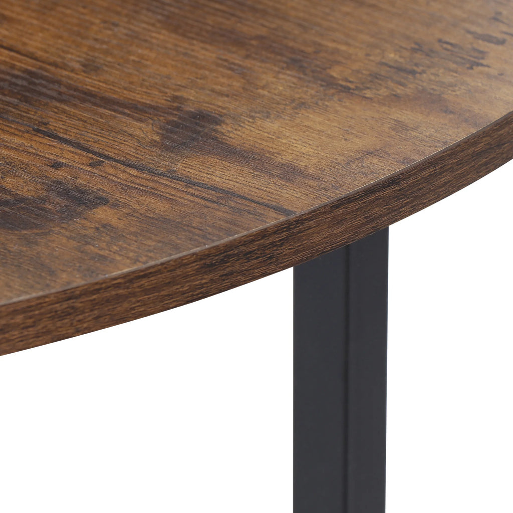 Round Coffee Table Brown MDF Table Top P19116
