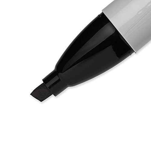 Black Chisel Tip Permanent Markers 2 Count V15605