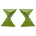 Green Plastic End Table Set of 2 C6206