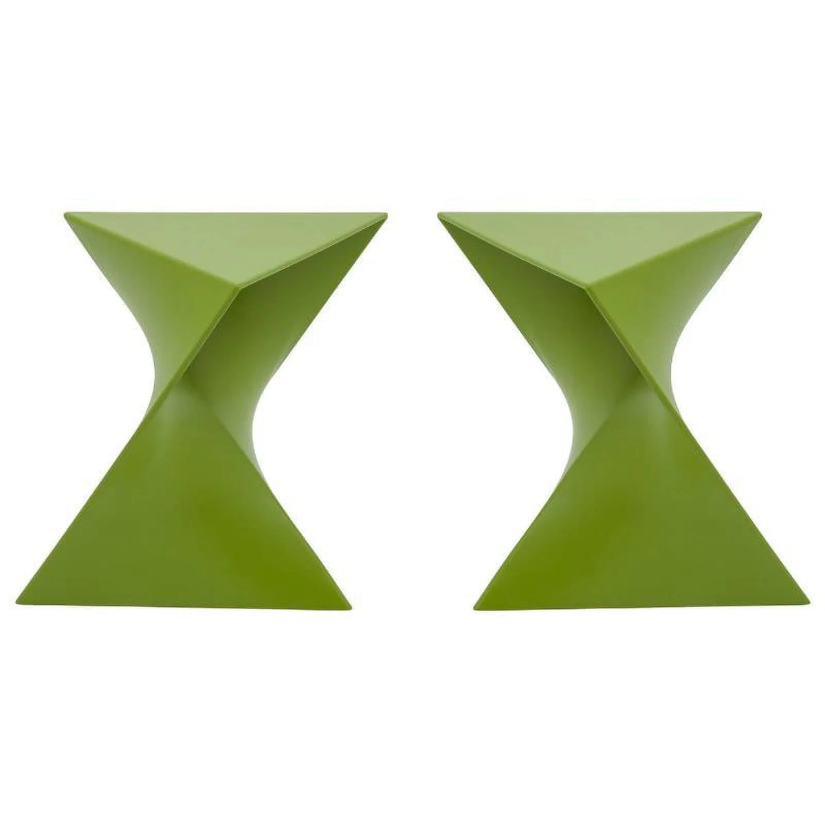 Green Plastic End Table Set of 2 C6206