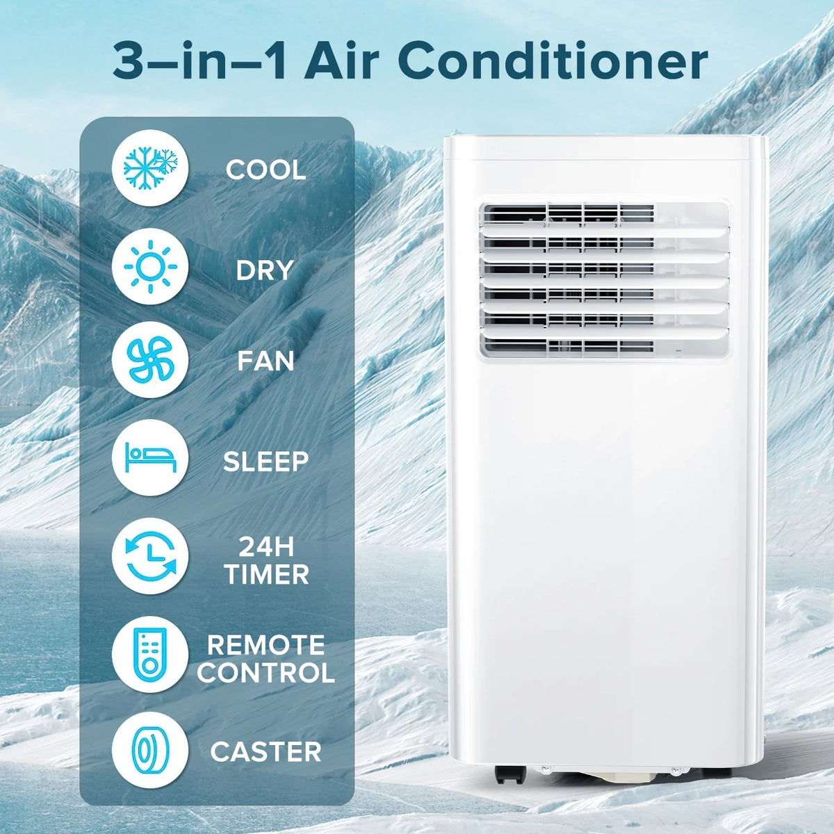 5,000 BTU Portable Air Conditioner White M56064