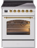 White Induction Range with Electric Oven W223846