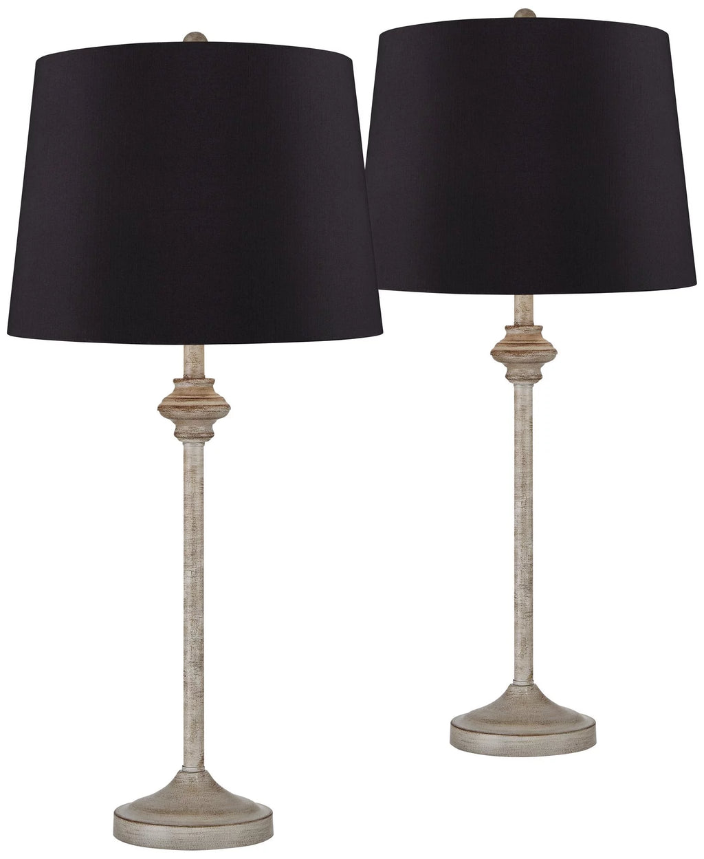 Set of 2 Beige Wood Table Lamps I70822
