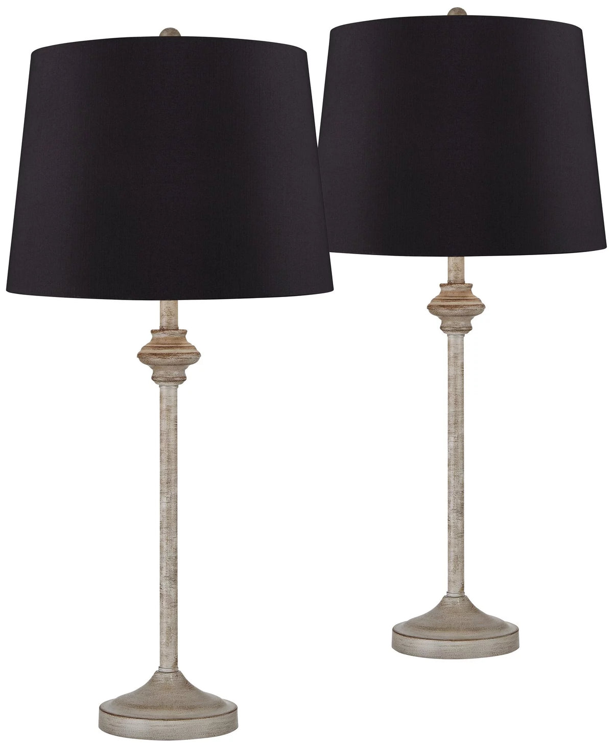 Set of 2 Beige Wood Table Lamps I70822