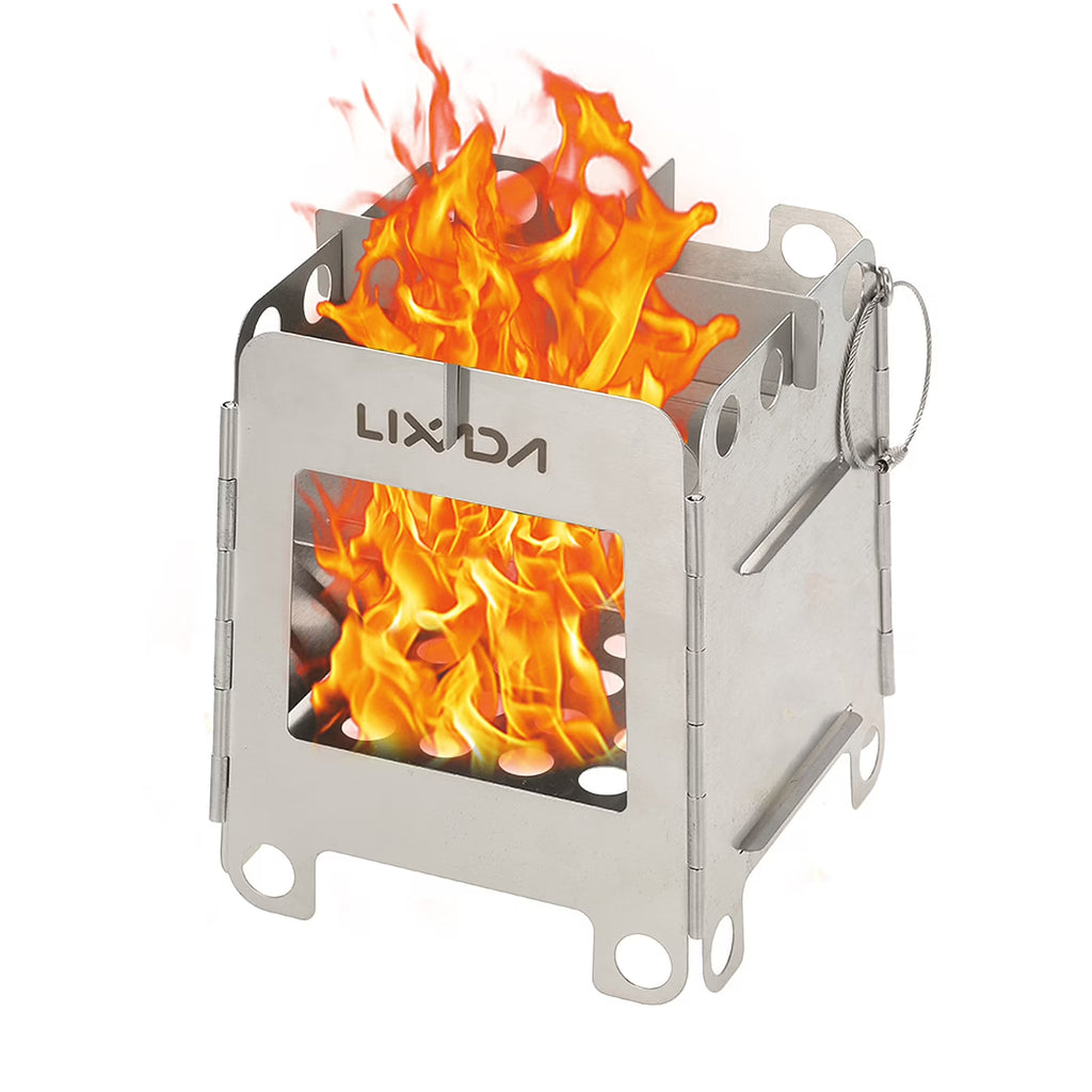 Stainless Steel Portable Folding Wood Stove F95287
