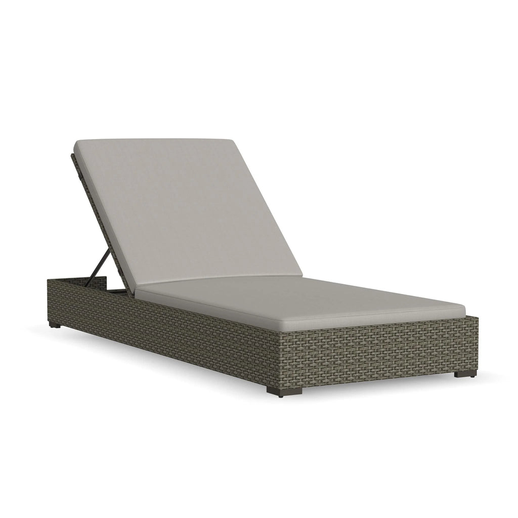 Brown Rattan Outdoor Chaise Lounge C726