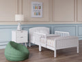 Off-White Wooden Toddler Bed H371582