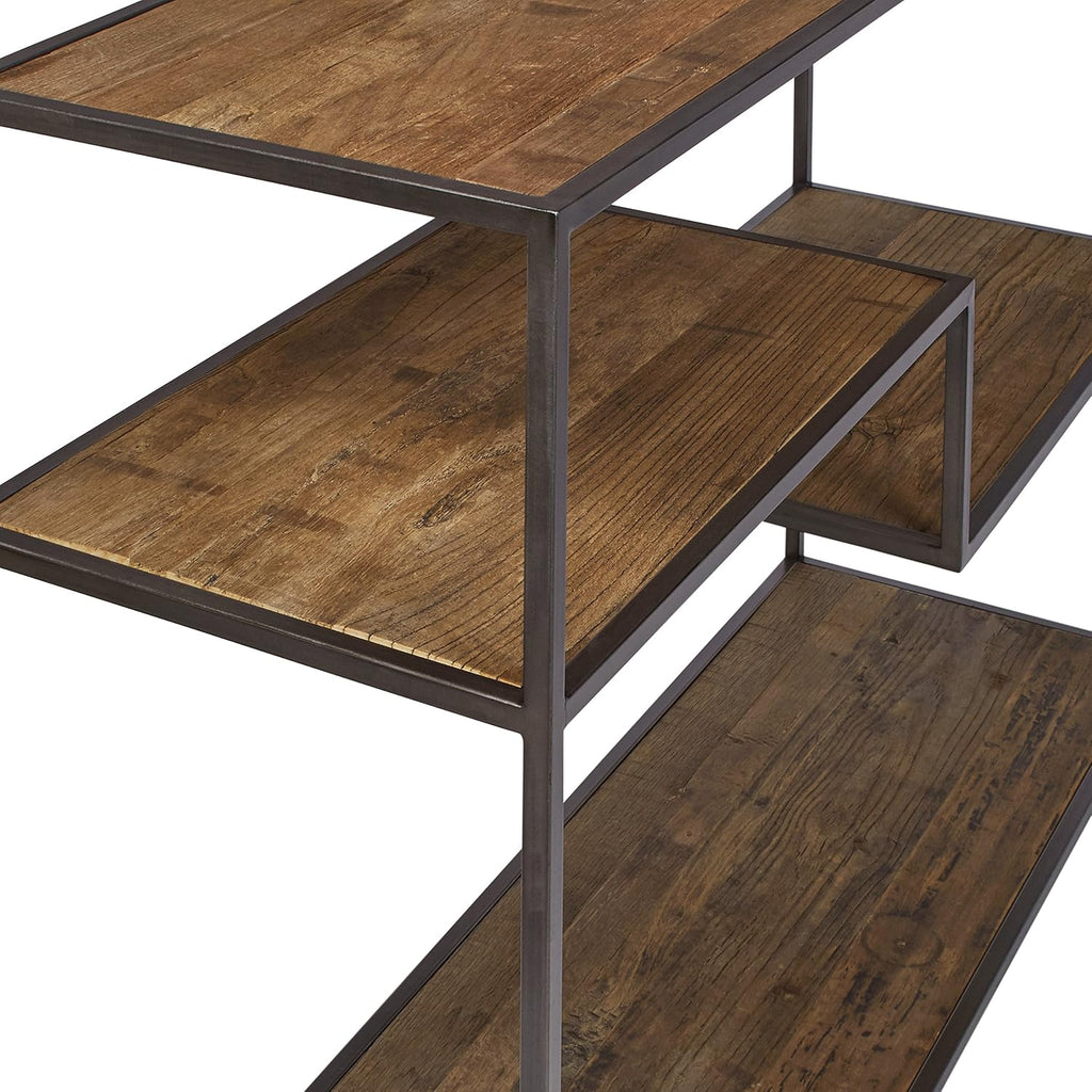 Mid-Century Modern Wood and Metal Bookcase F686248