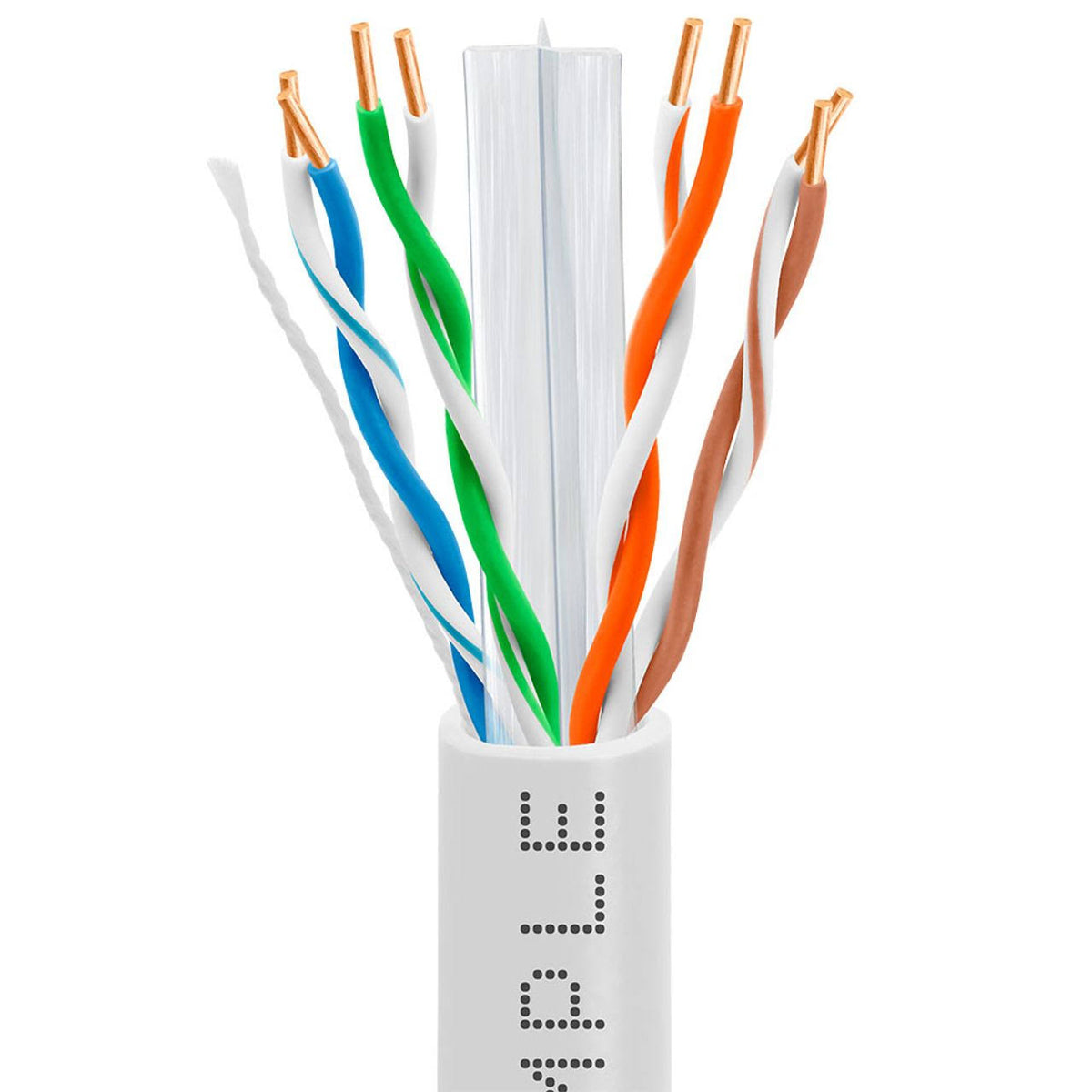 Cat6 23AWG Ethernet Network Cable 1000 ft White X7444