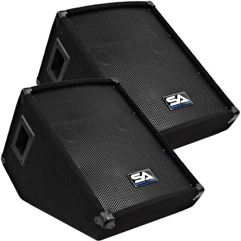 Two 10x22 Floor Monitors Speakers F128817