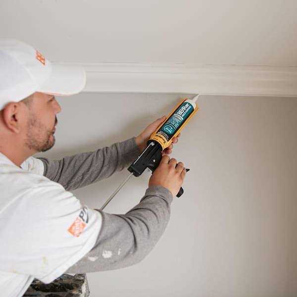 10.1 fl. oz. White Siliconized Acrylic Latex Caulk B4097