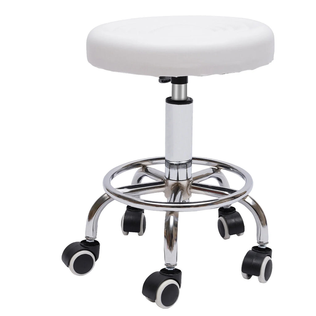 Adjustable Rolling Swivel Salon Stool with 5 Wheels D36891