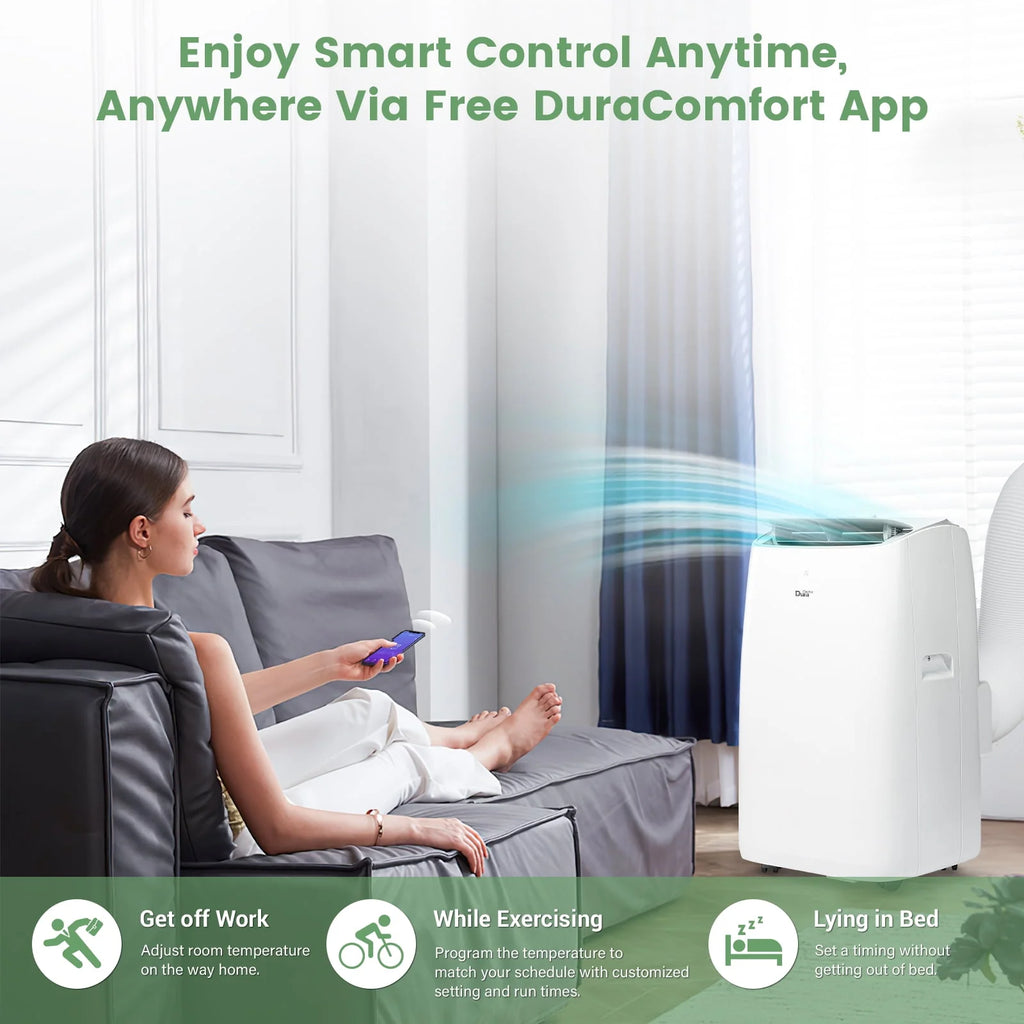 White Portable Air Conditioner, Dehumidifier, Fan F176